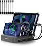 MSTJRY Charging Station for Multiple Devices : 5 Port Multi USB-A Charger by MSTJRY