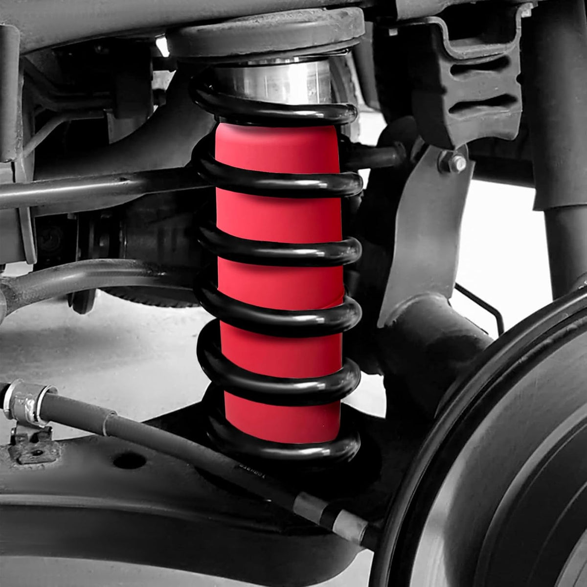 MILLISEC Rear Air Helper Spring Kit for 2002-2019 Cadillac/Chevrolet/GMC