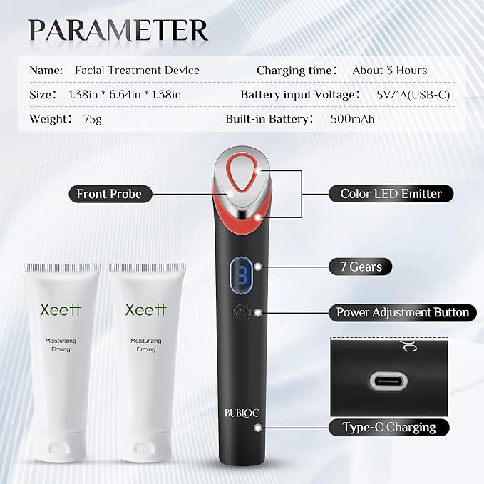 7-in-1 Face Massager Tool with 7 Light, Therapy - Image 6