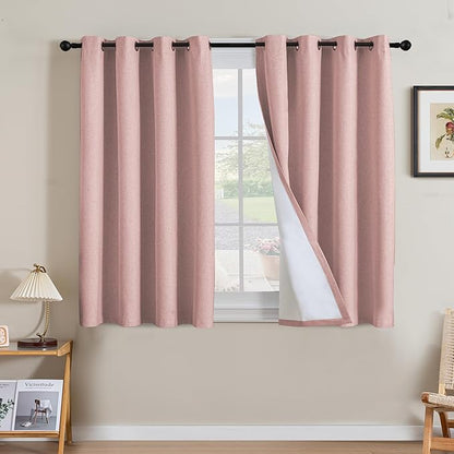 H.VERSAILTEX Linen Curtains 100% Blackout Curtains by HVERSAILTEX