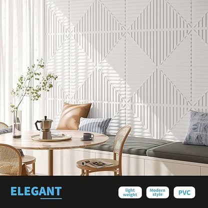 Art3d 12-Pack Drop Ceiling Tiles 2x2 FT, PVC 3D Textured Panels - Image 2
