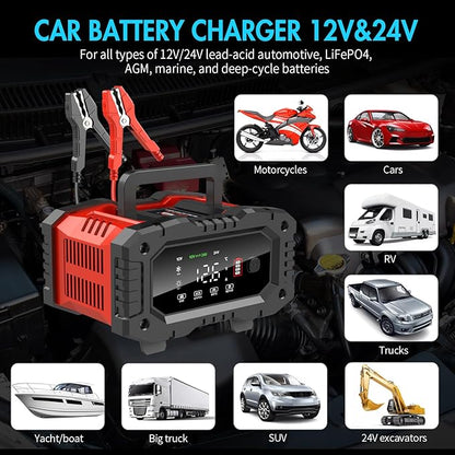 YONHAN Battery Charger 20A 12V/24V LiFePO4 Lead Acid Fully Automatic Battery - Image 6