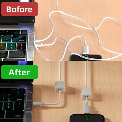 8 Pack Magnetic Cord Organizer Holder, Strong Adhesive Desk Cable Management - Image 8