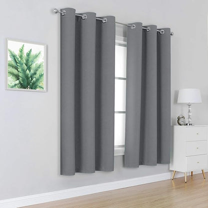 DUALIFE Solid Blackout Curtains - Image 2
