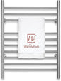 Heated Towel Rack, 10-Bar Wall-Mounted Electric Towel Warmer, Brushed Stainless by WarmlyYours