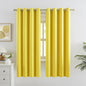DUALIFE Bright Yellow Blackout Curtains by DUALIFE