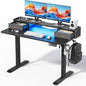 Electric Standing Desk with Drawers, 48 Inch Height Adjustable Desk with Power by Unknown