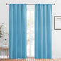NICETOWN Blackout Curtains for Living Curtains, Teal Blue, 1 Pair, 34-inch W x by NICETOWN