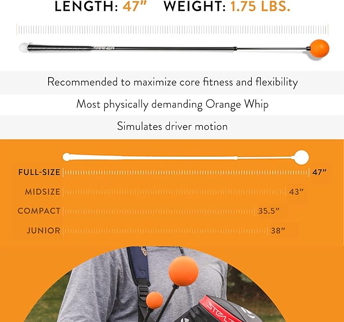 Orange Whip Golf Swing Trainer Aid Patented & Made in USA - Image 4