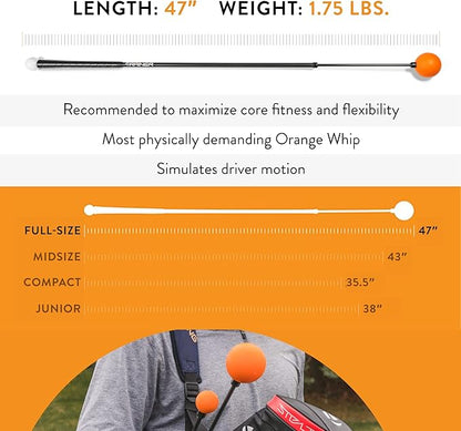 Orange Whip Golf Swing Trainer Aid Patented & Made in USA - Image 4
