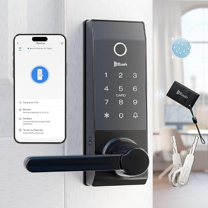 Smart Lock Doorbell Fingerprint Smart Door Lock Deadbolt by Blusafe