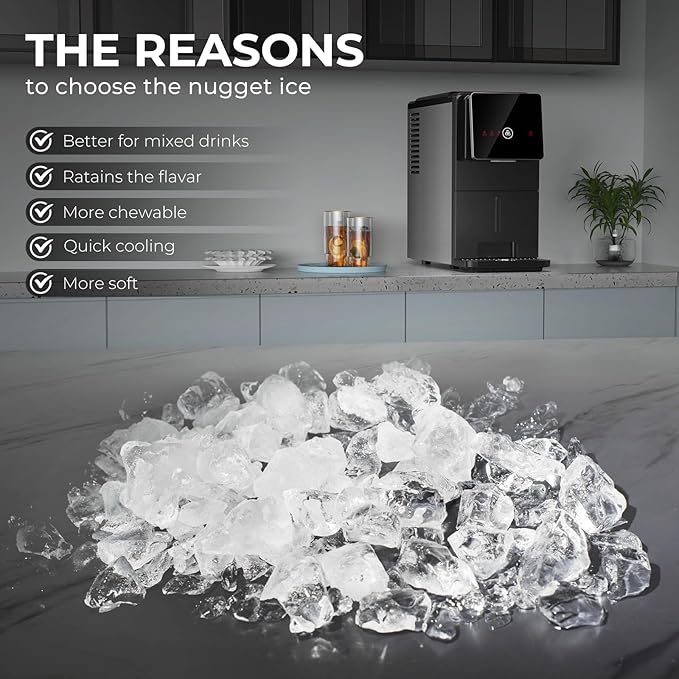 Nugget Ice Makers Countertop, Portable Ice Maker - Image 6