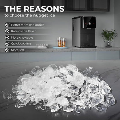 Nugget Ice Makers Countertop, Portable Ice Maker - Image 6