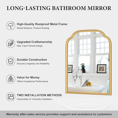 18X24 Inch Gold Mirror for Wall - Image 8