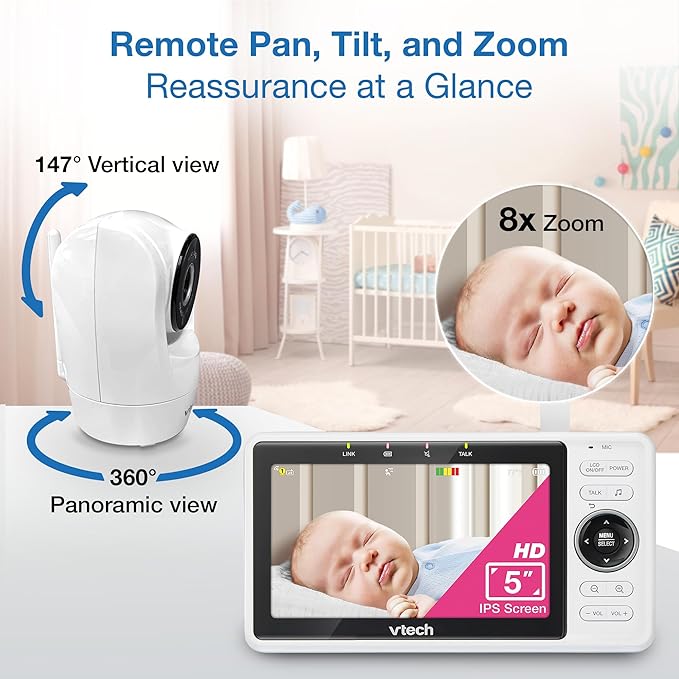 VTech 2-Cameras Smart WiFi Baby Monitor - Image 6