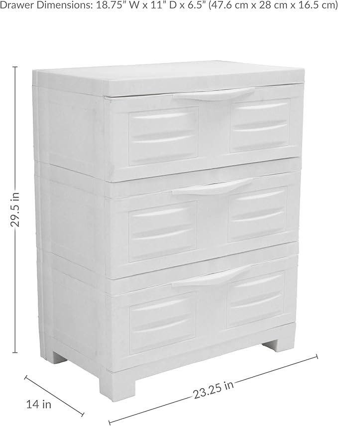 Sunnydaze 29.5" H 3-Tier Storage Cabinet - Image 3