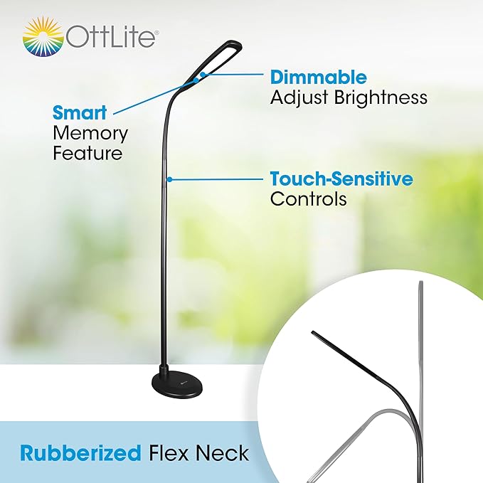 OttLite ClearSun Flex LED Floor Lamp - Image 2
