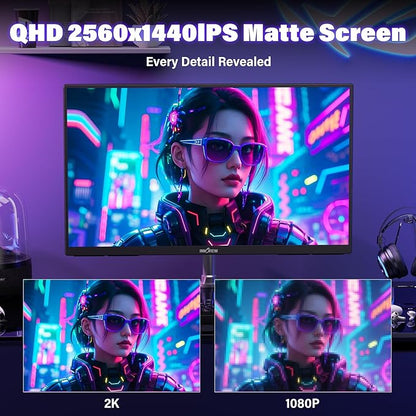 InnoView 23.8 Inch 2K 100Hz Large Portable Monitor ∆E<2 100% sRGB Fast IPS - Image 2