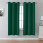 DUALIFE Dark Emerald Green Blackout Curtains by DUALIFE