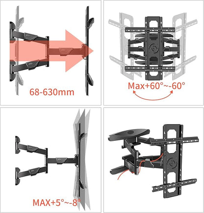 WANDEMEI Rotating TV Mount for 40-75 Inch LCD LED OLED Screen, Vertical and - Image 3