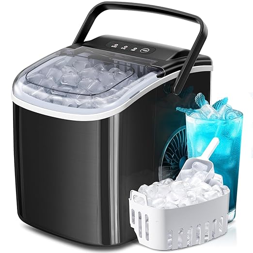 Countertop Ice Maker Machine by Crzoe