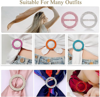 T-Shirt Clips 9 PCS, Clothes Corner Knotted Button, Fashion Alloy Pearl - Image 5