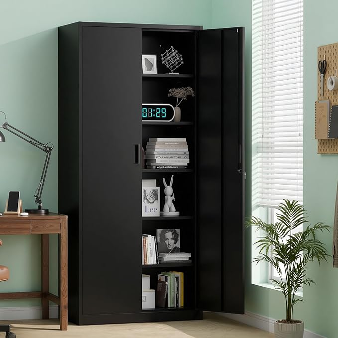 VINGLI Metal Garage Storage Cabinet - Image 7