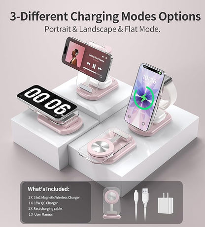 3 in 1 Magnetic Wireless Charging Station - Image 4