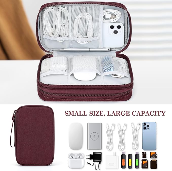 FYY Electronic Organizer, Large Travel Cable Organizer Bag Pouch Electronic - Image 6