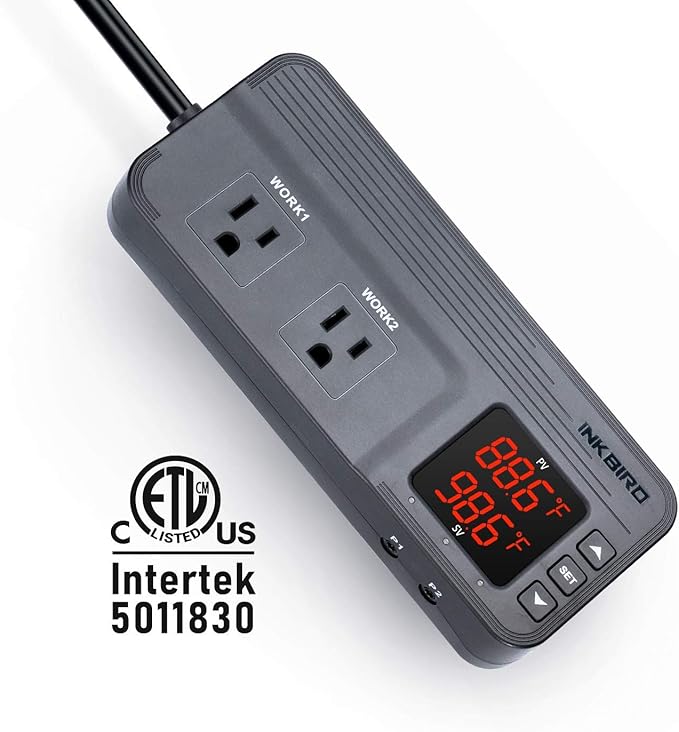 Inkbird Temperature and Humidity Controller ITC-608T Pre-Wired Dual Stage - Image 4