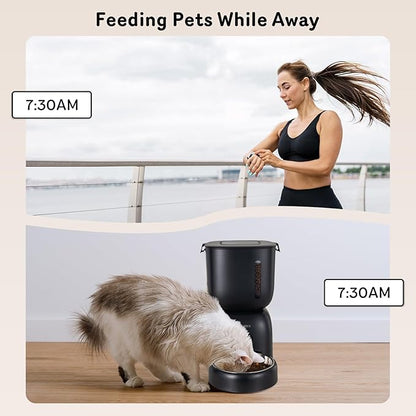 Automatic Cat Feeder and Water Dispenser FW1, Wire or Battery Cat Food - Image 7