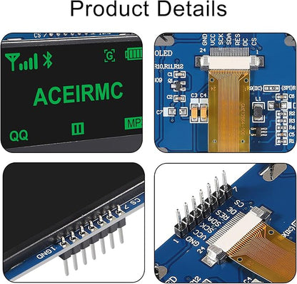 ACEIRMC 2.42 inch 128x64 OLED LCD Display Module SSD1309 7 Pin SPI/IIC I2C - Image 4