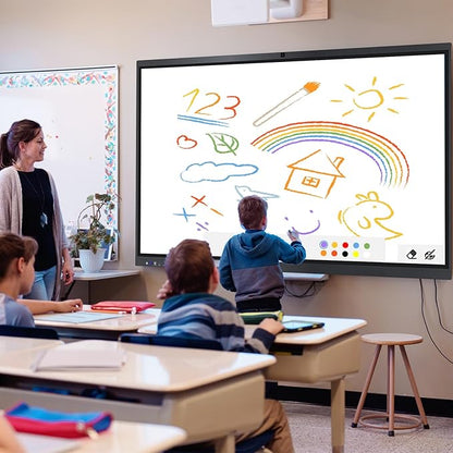 ZPNUZDU Smart Board, 4K UHD Touch Screen Open Dual System Smart Whiteboard - Image 6