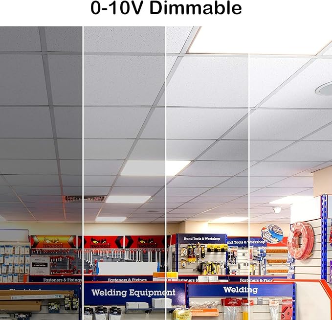 hykolity (6 Pack 2x4 FT LED Flat Panel Troffer Light, 30/40/50W 3-Wattage - Image 3