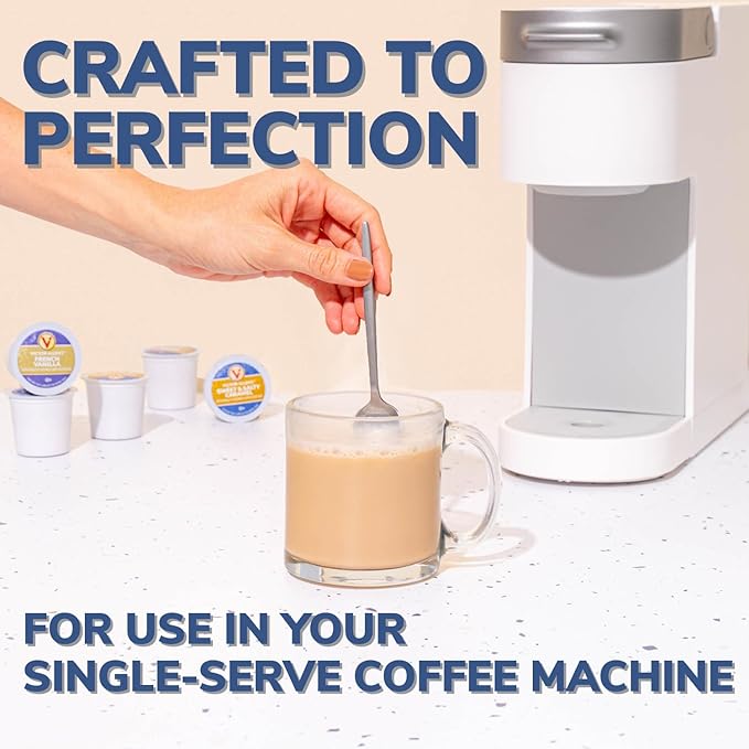 Victor Allen's Coffee Sweet and Salty Caramel Flavored Cappuccino, Single Serve - Image 4