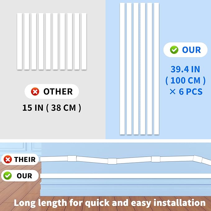 Extra-Long Paintable Cord Cover Hider - Image 4