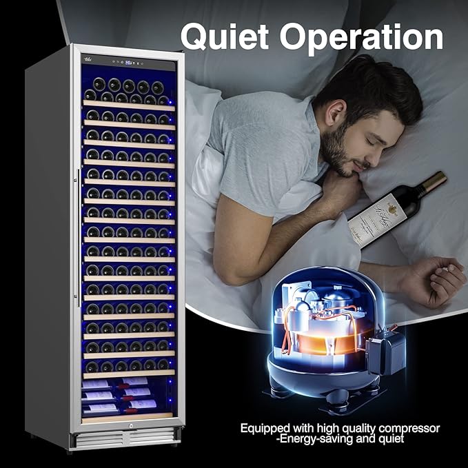 Upgraded 24 Inch Wine Cooler Refrigerator, 190 Bottles Wine Fridge - Image 5