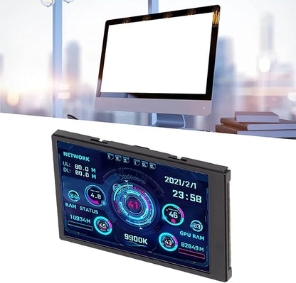 3.5in Computer Temp Monitor, PC Sensor Panel Display, PC CPU HDD Data Monitor - Image 6