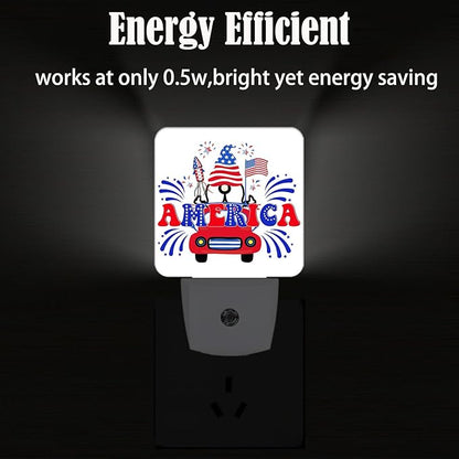 FSHVQKD Happy Independence Day Night Light, Plug Into Wall - Image 4