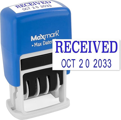 MaxMark Self-Inking Rubber Date Office Stamp by Maxmark