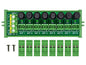 Screw Mount AC 24-250V 8 Channel Pluggable Side Wiring Terminal Block Power by HCDC