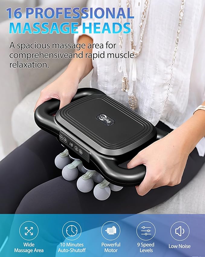 16-Head Massage Gun, Deep Tissue Percussion Massager - Image 7