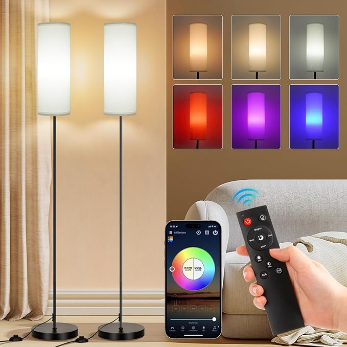 FRIDEKO HOME 2 Pack Floor Lamps by FRIDEKOHOME