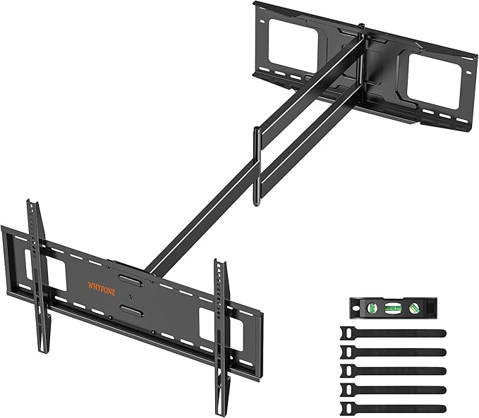 48'' Extension Extra Long Arm TV Wall Mount, Heavy Duty Full Motion TV Wall by WHYFONE