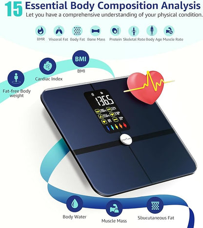 Body Fat Scale, Posture Extra Large Display Digital Bathroom Wireless Weight - Image 4