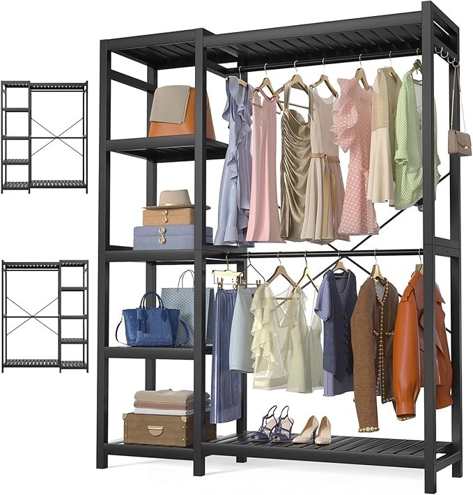Homykic Bamboo Clothes Rack Garment Rack by Homykic