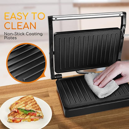 Panini Press Sandwich Maker, Aigostar 1000W Sandwich Press Grill - Image 5
