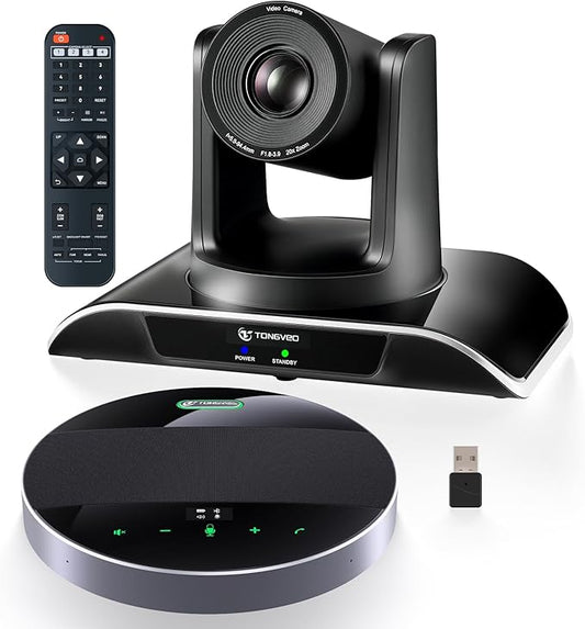 20x Zoom Conference Room Camera System TONGVEO All-in-1 Video and Audio by TONGVEO