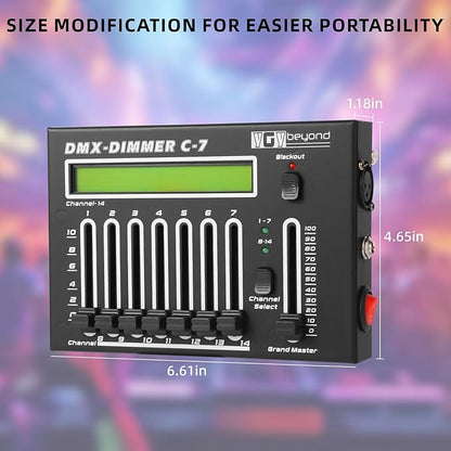 Ygybeyond DMX-C7Controller, Controller, Stage Lighting Equipment & Accessorie - Image 3