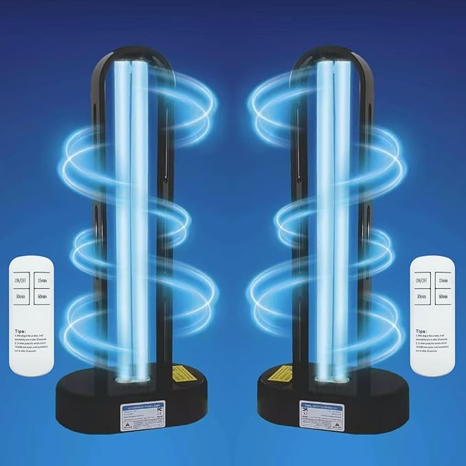 BAIMNOCM UV-C Lamp for Dust Mite 38 Watt 2 Pack, UVC Germicidal Lamp by BAIMNOCM